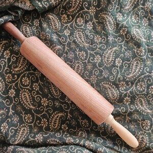 Wooden Rolling Pin - Natural Brown Kitchen Tool